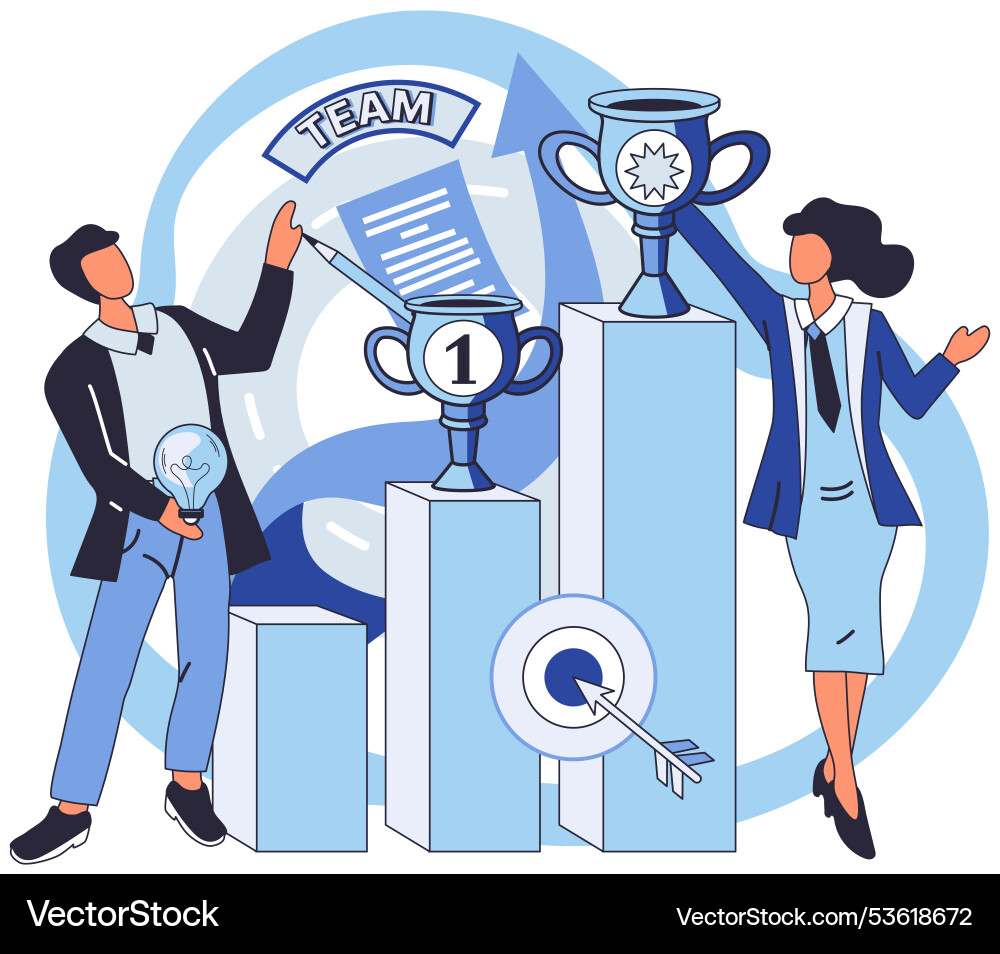 Team solving problems solve business problem vector image