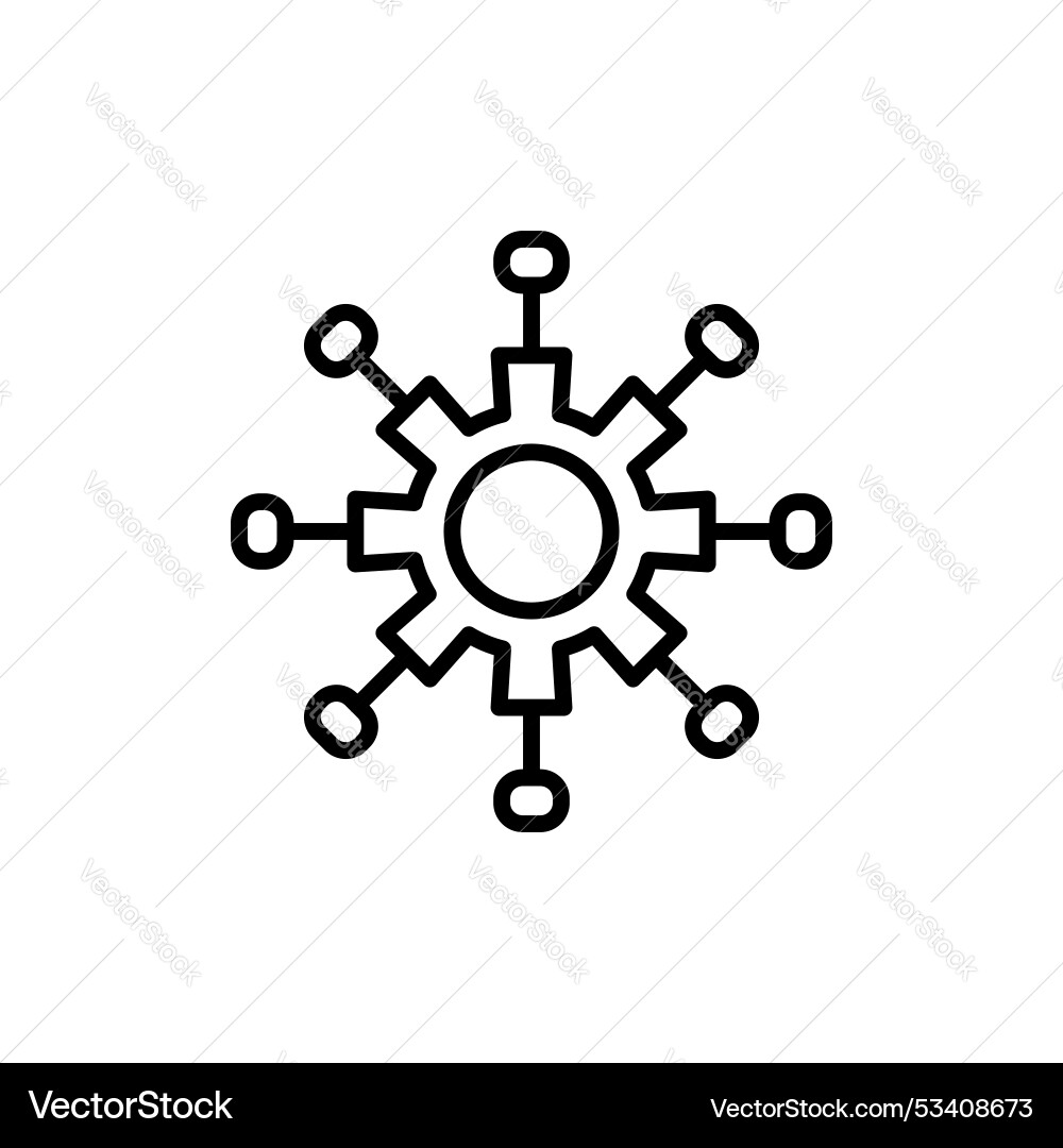 Algorithm icon isolated on white background Algorithm icon isolated on white background vector image