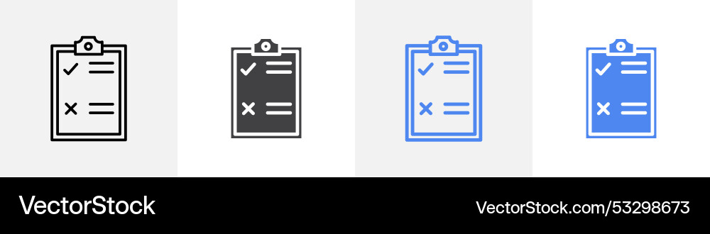 Clipboard icon set use for web ui or app Clipboard icon set use for web ui or app vector image