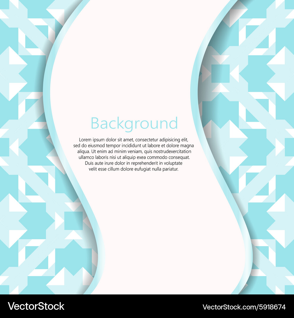 Abstract background booklet list Vector Image