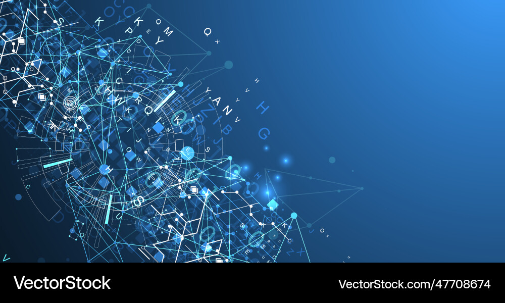 Abstract technology concept with plexus effect Abstract technology concept with plexus effect vector image