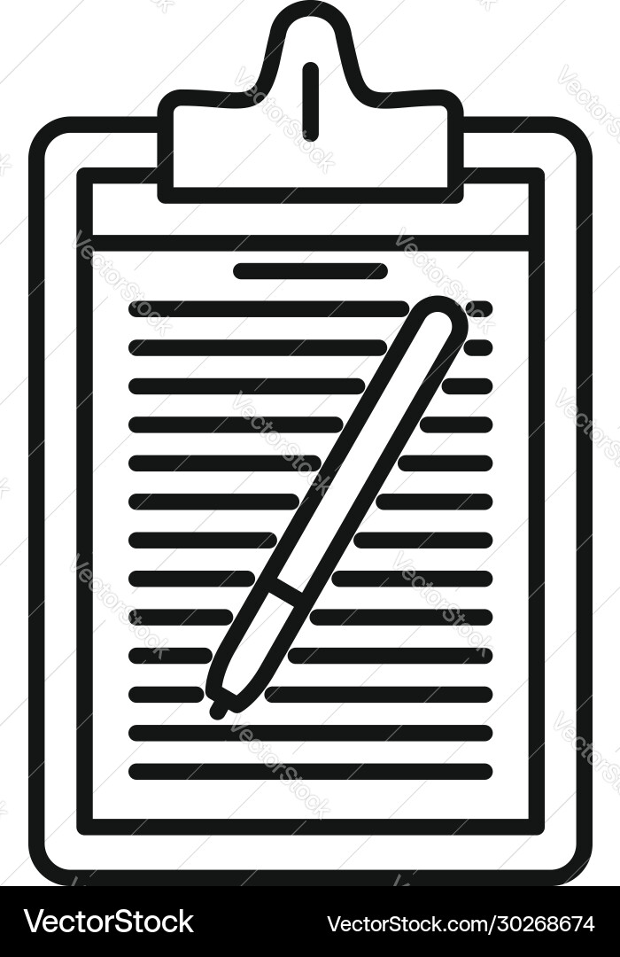 Blog folder edit icon outline style Blog folder edit icon outline style vector image