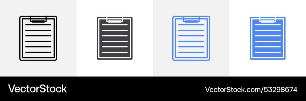 Clipboard icon set use for web ui or app Clipboard icon set use for web ui or app vector image