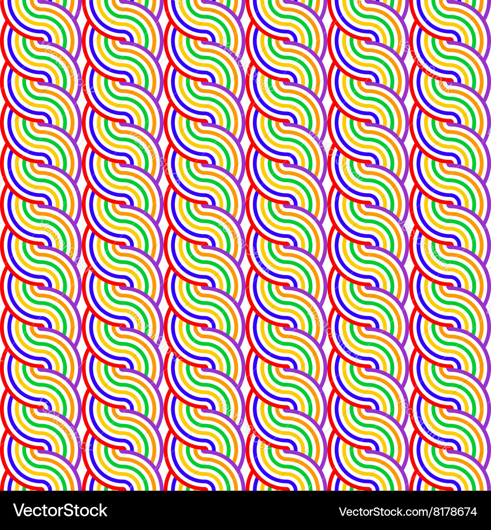 Design seamless colorful waving pattern Vector Image