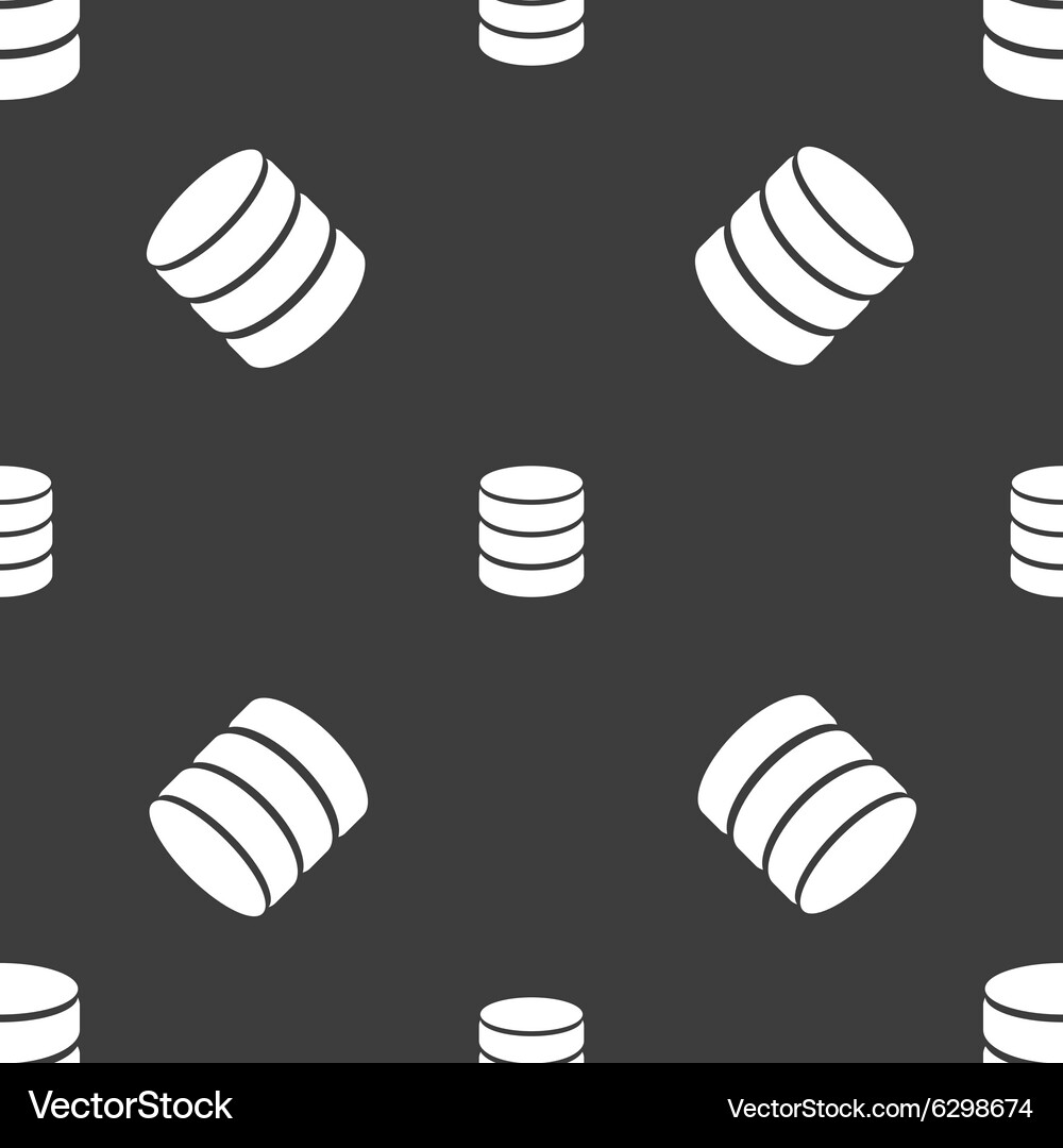 Hard disk and database sign icon flash drive stick Vector Image