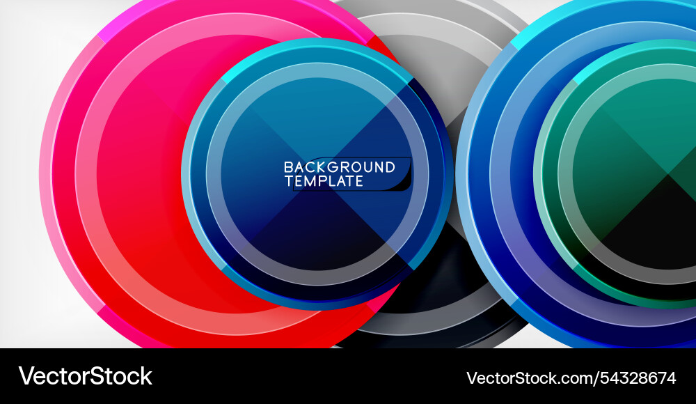 Minimal geometric abstract background circle Vector Image