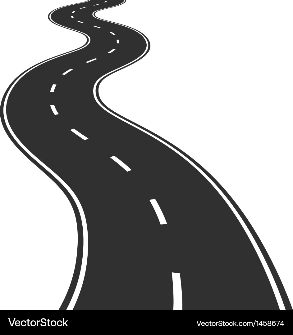 Scenic Winding Road vector image
