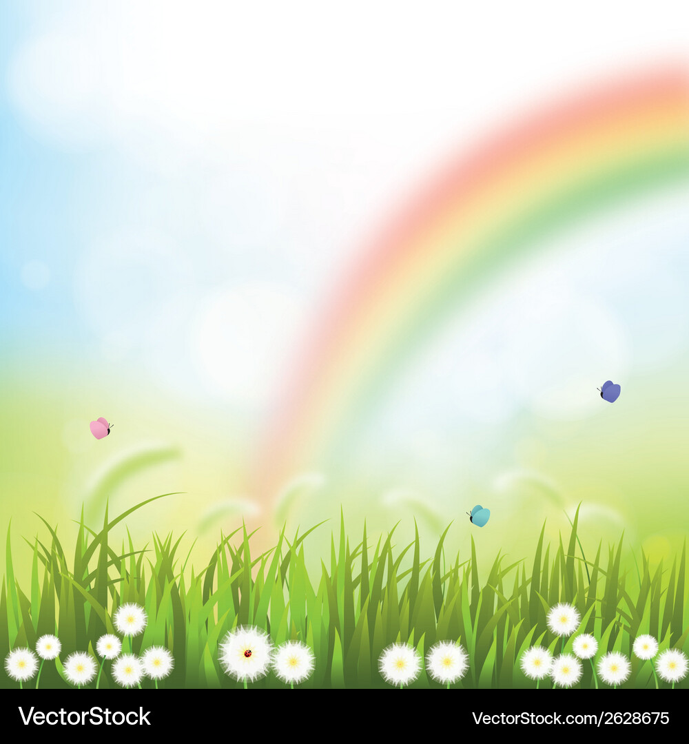 Abstract spring background with some special Vector Image