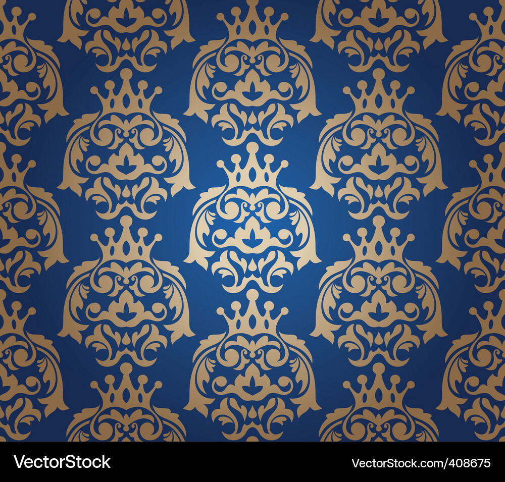Damask background Vector Image