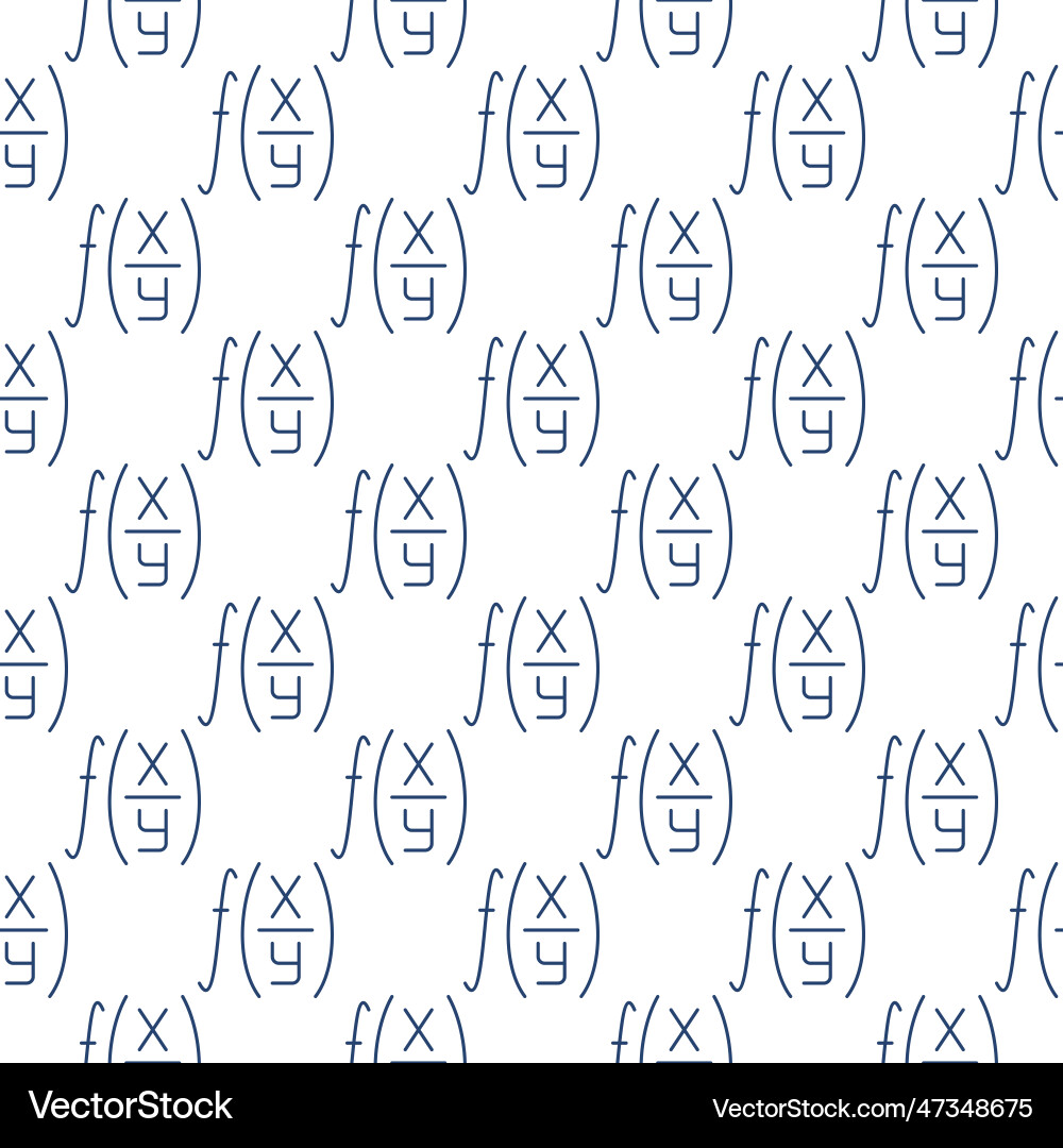 Math Function Seamless Pattern vector image