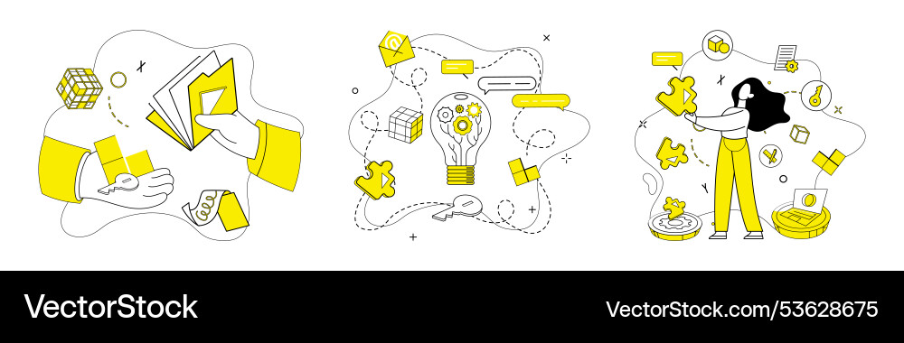 Problem solving in garden ideas seeds Problem solving in garden ideas seeds vector image