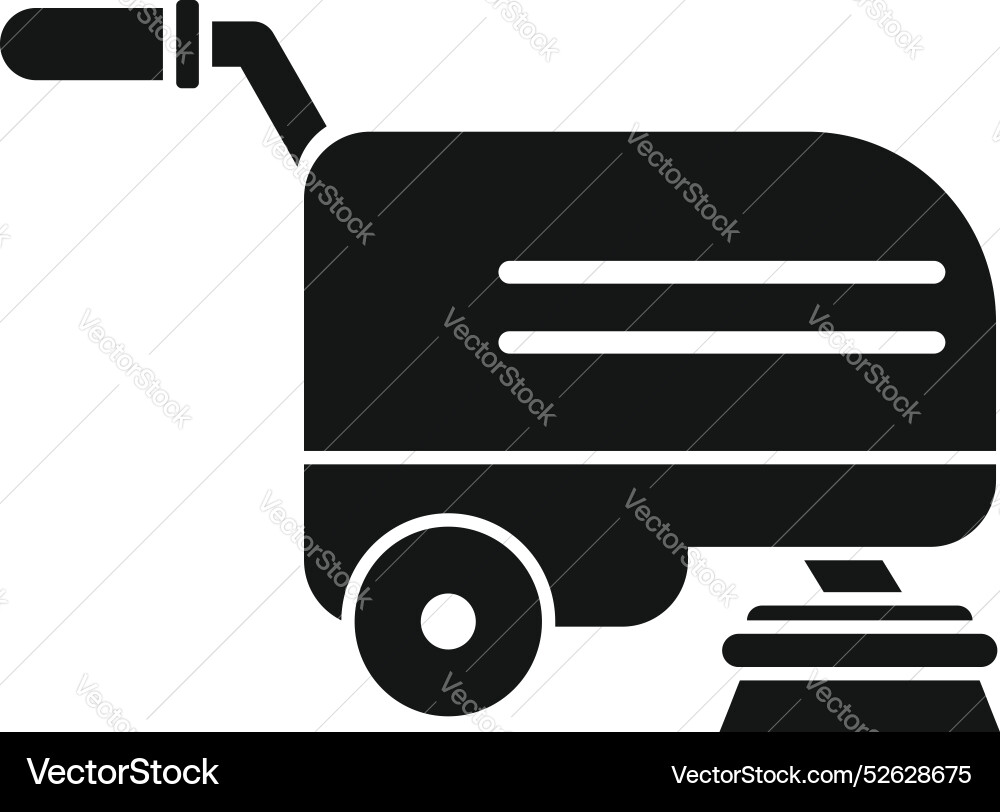Professional cleaning machine using rotating Vector Image