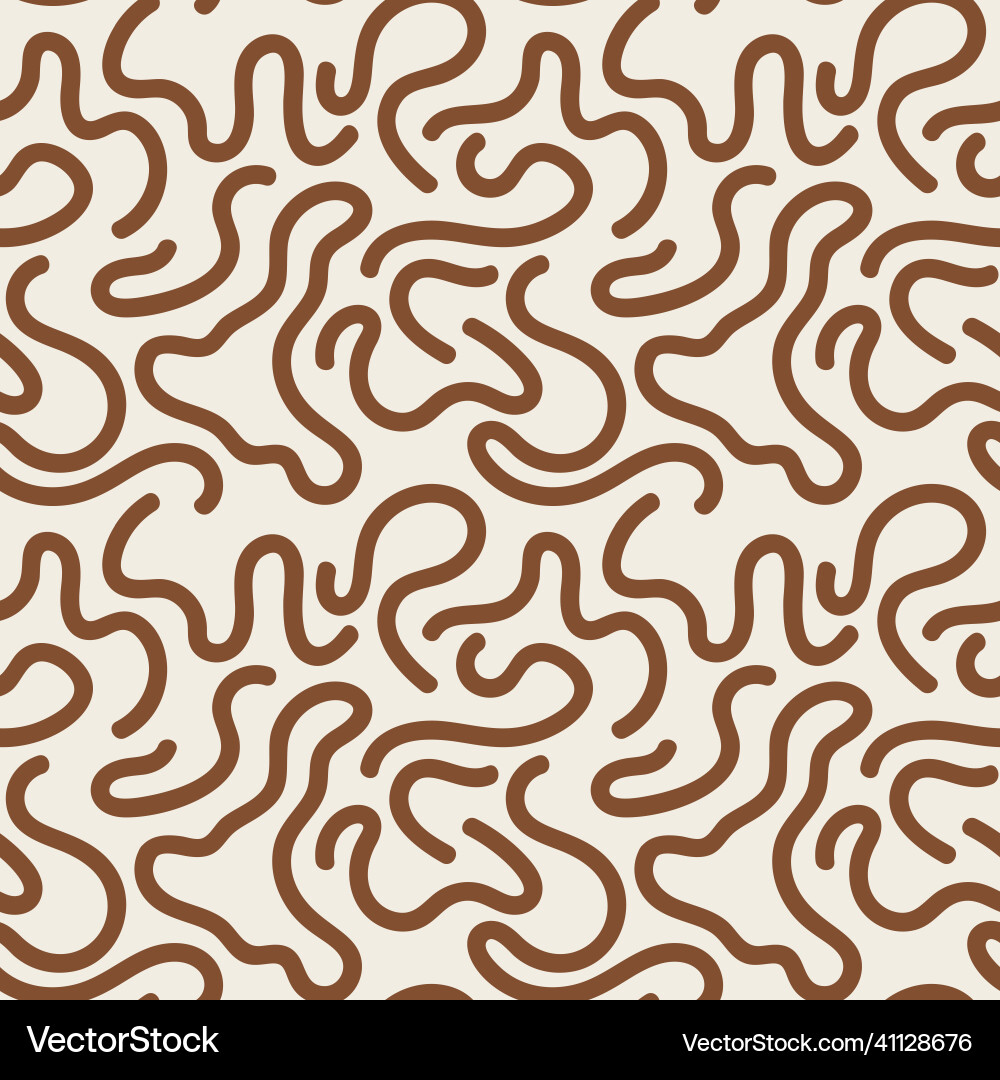 Organic Rounded Shape Pattern vector image