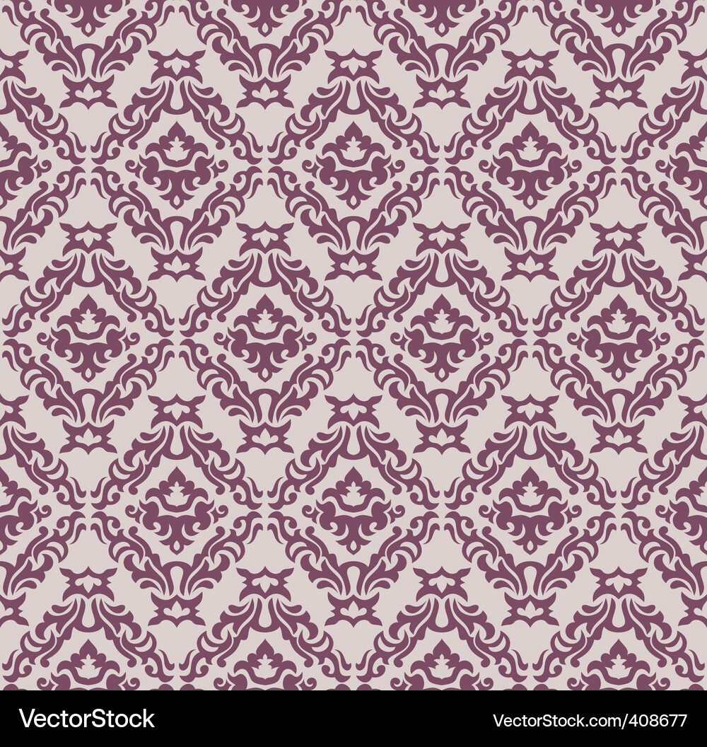 Damask background Vector Image