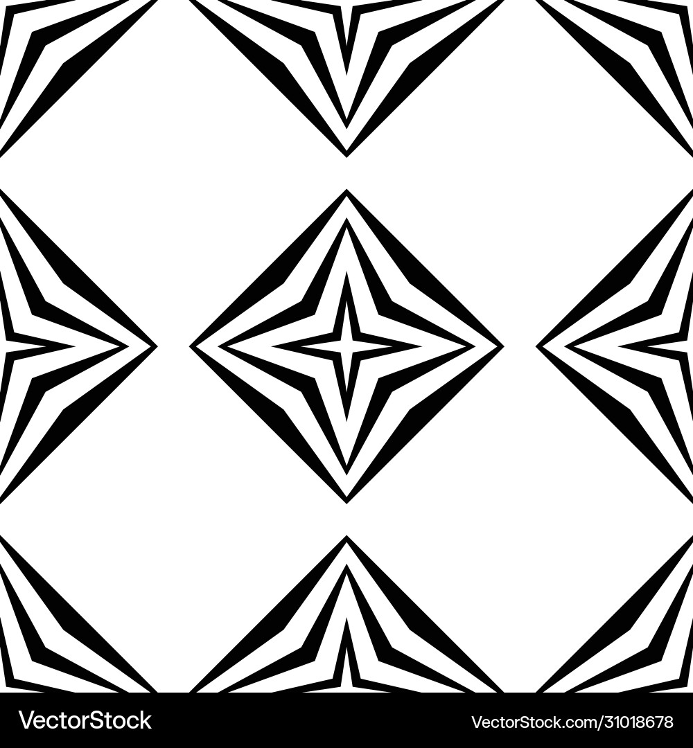 Art deco pattern black white background Royalty Free Vector