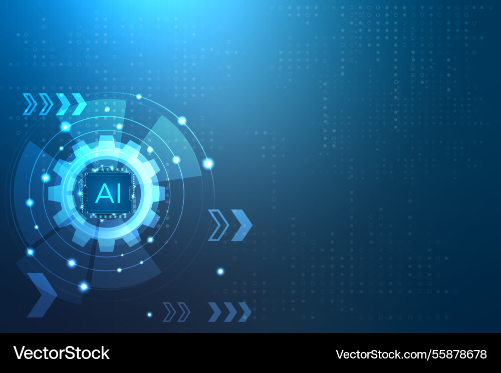 Artificial intelligence abstract background Artificial intelligence abstract background vector image