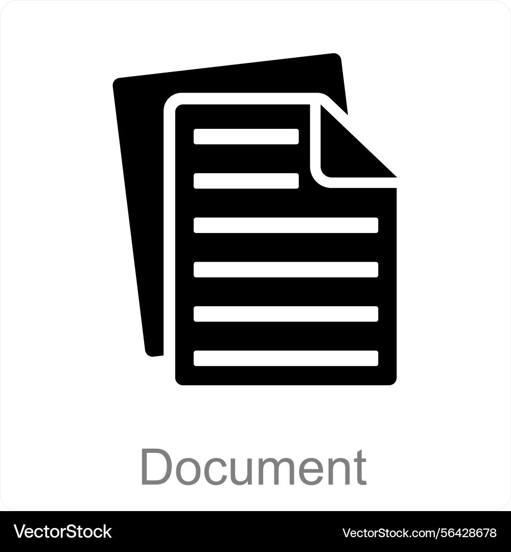 Document and file icon concept Vector Image