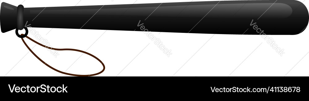 Police baton icon cartoon cop nightstick Police baton icon cartoon cop nightstick vector image
