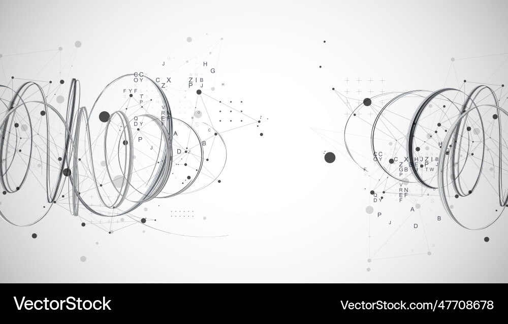 Template for science and technology presentation vector image