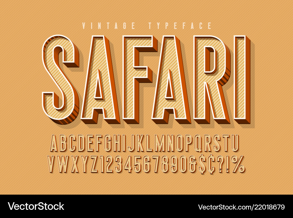 Condensed 3d display font design alphabet Condensed 3d display font design alphabet Vector Image