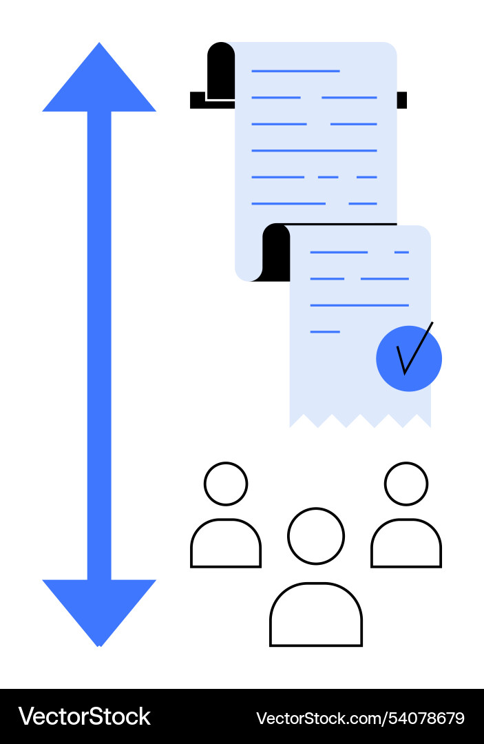 Efficient workflow representation with checklist Efficient workflow representation with checklist vector image
