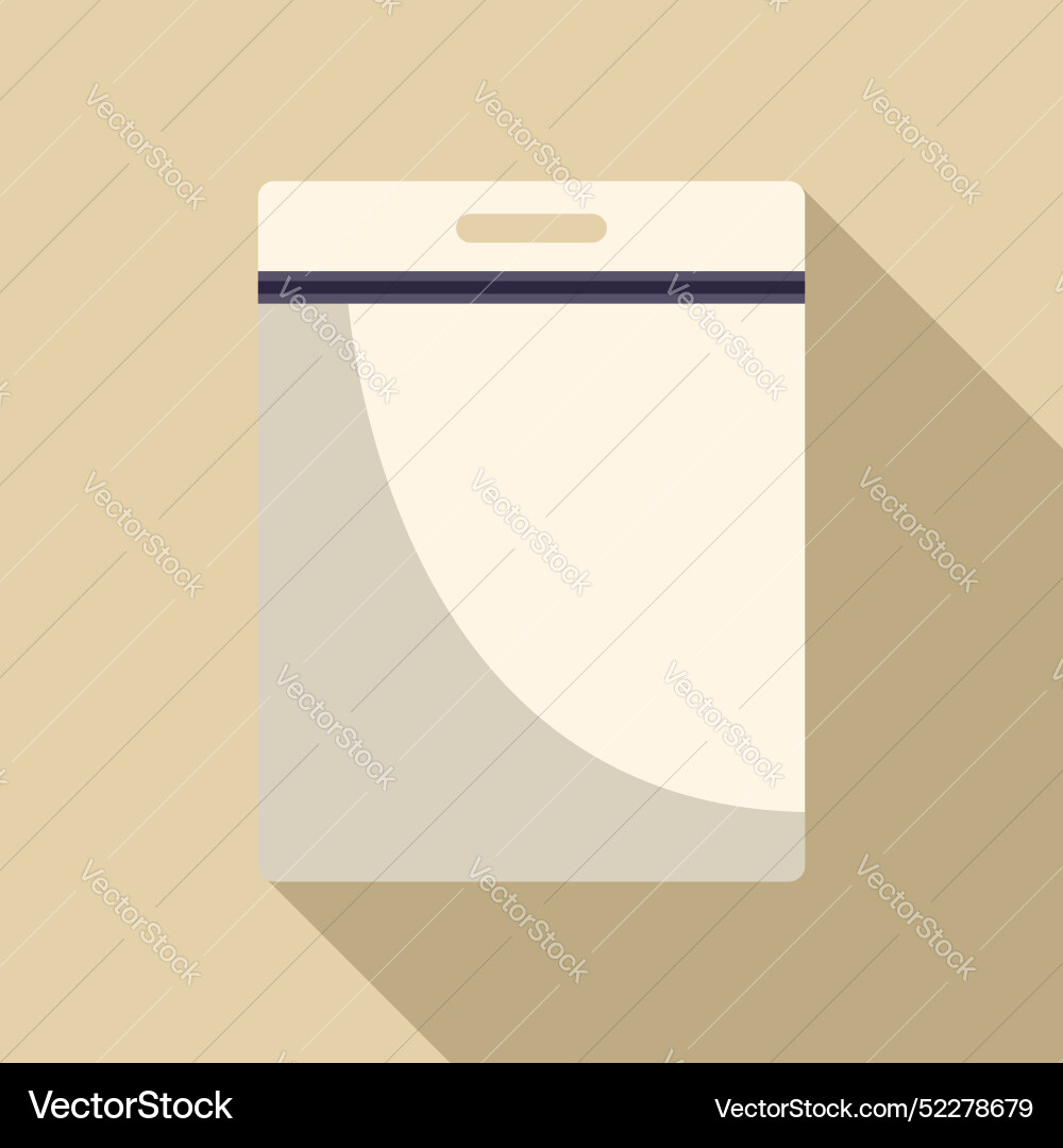 Empty pocket protector is flashing light on beige Vector Image
