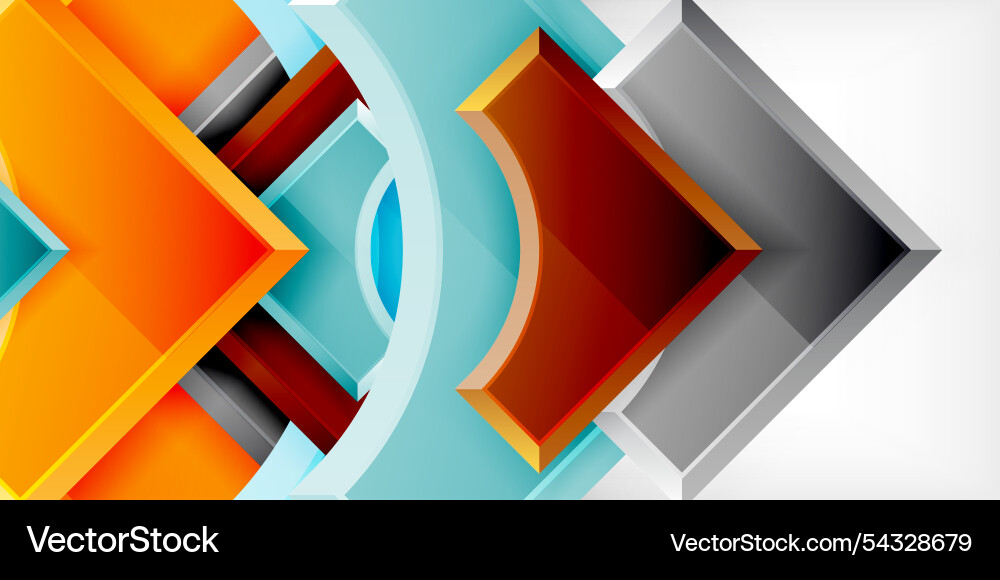 Geometric design abstract background - circles Vector Image