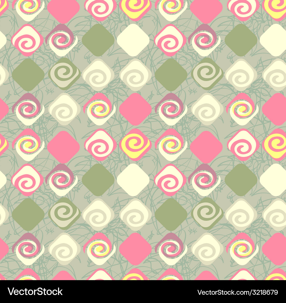Geometric seamless pattern background retro style Vector Image