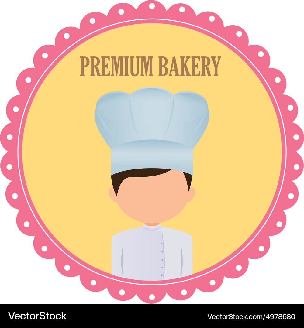 Abstract bakery object on a white background Vector Image