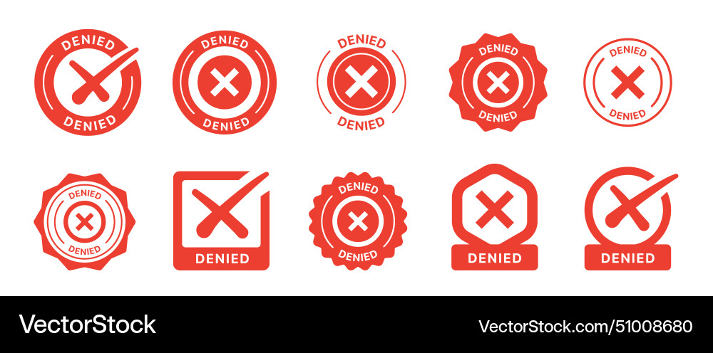 Cross marks icon set Cross marks icon set vector image