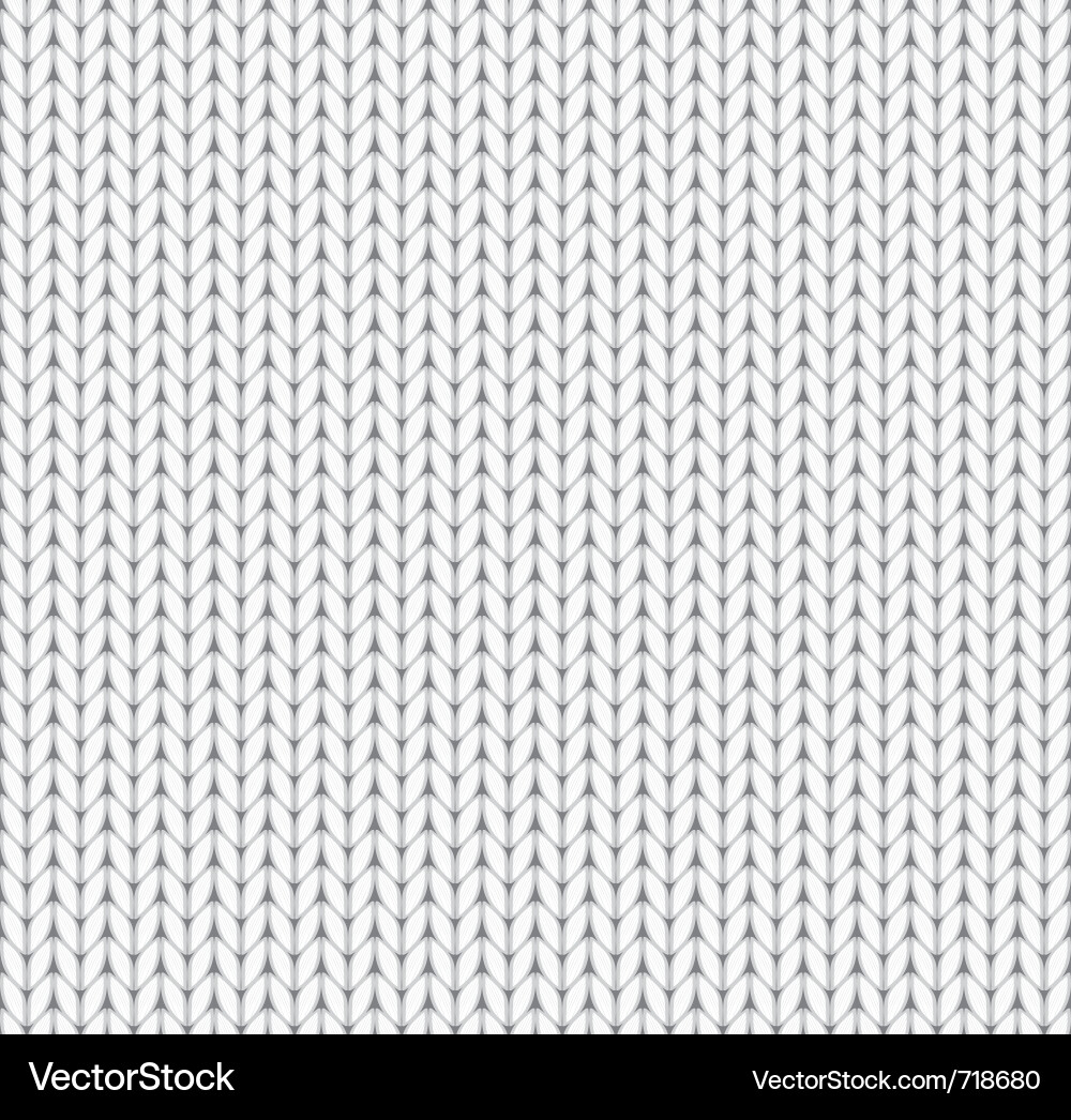Seamless Knitted Fabric Pattern vector image
