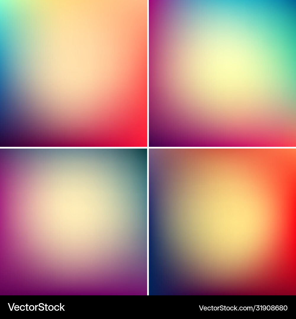 Smooth abstract colorful backgrounds set Smooth abstract colorful backgrounds set vector image