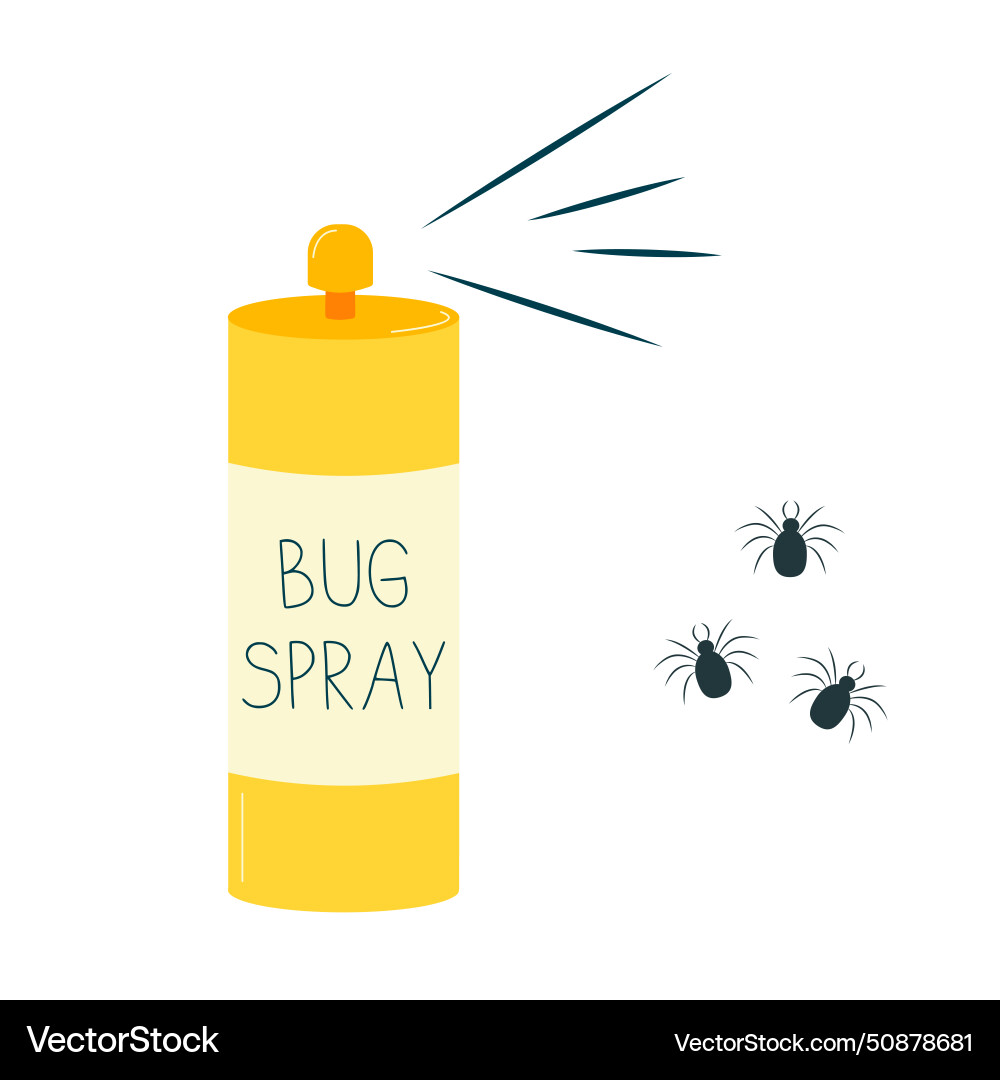 Insect repellent spray against ticks Royalty Free Vector