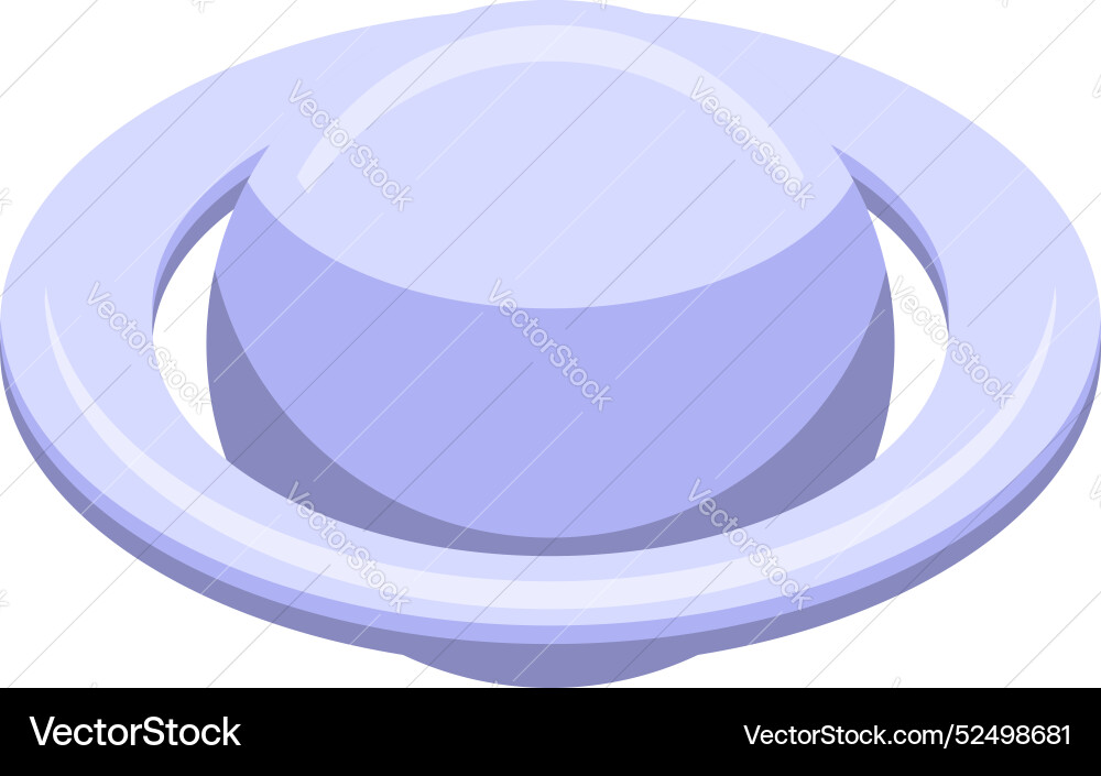 Purple planet with ring system orbiting in space Purple planet with ring system orbiting in space vector image