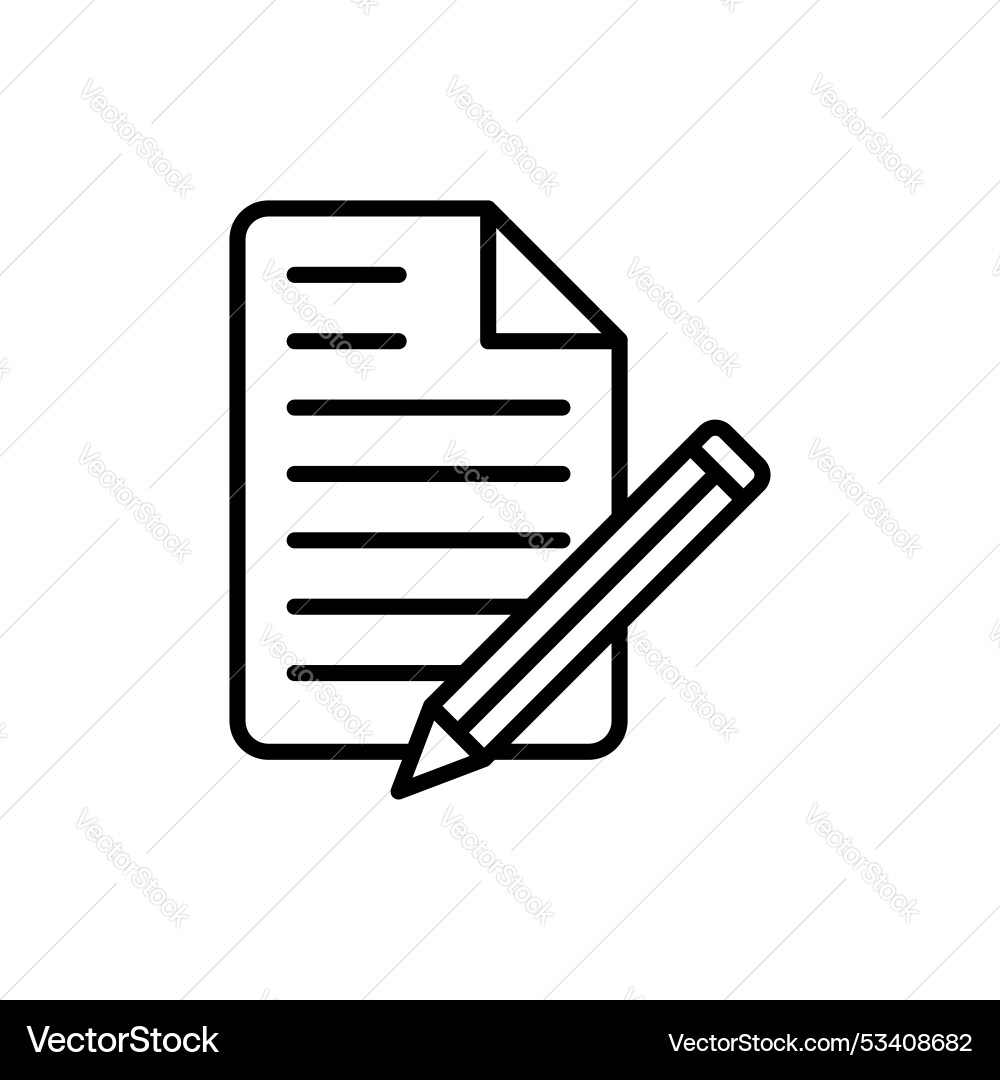 Assignment icon isolated on white background Assignment icon isolated on white background vector image