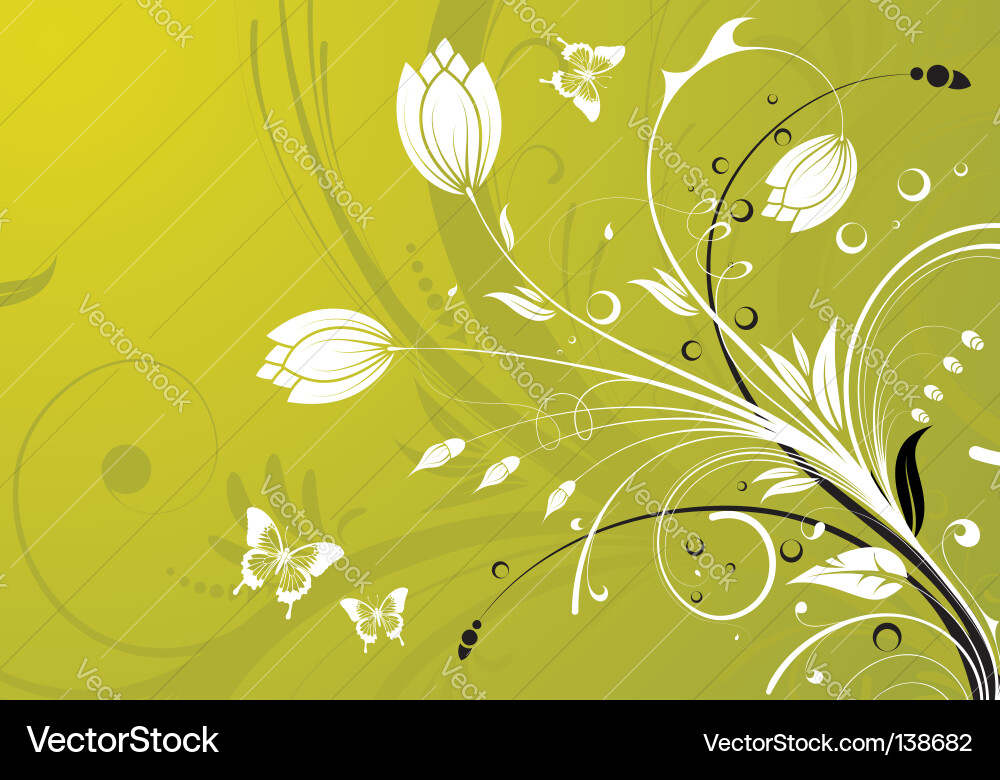 Blumen Hintergrund Vektorbild