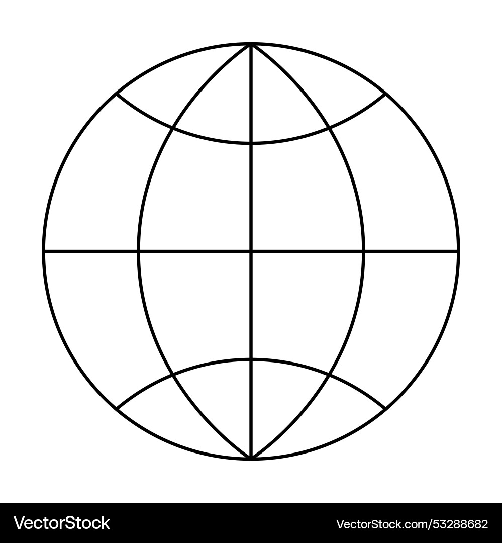 Geometric sphere with intersecting lines Geometric sphere with intersecting lines vector image