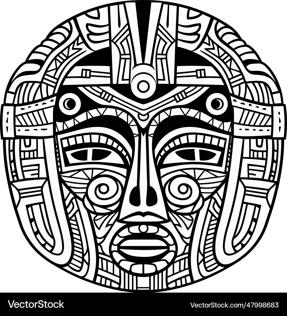 Cartoon antike ägyptische Pharao Gesichtsmaske Cartoon antike ägyptische Pharao Gesichtsmaske vektorbild