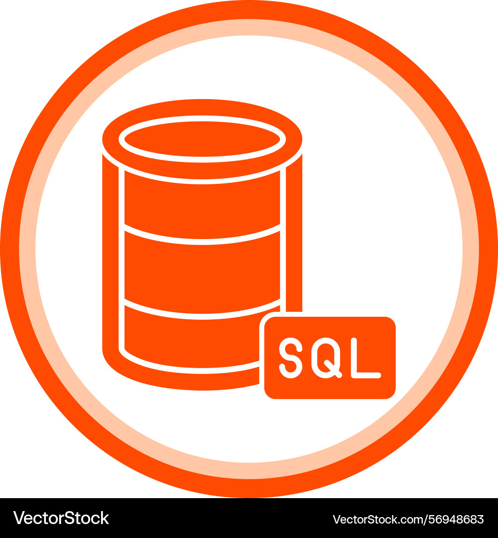Database management icon vector image