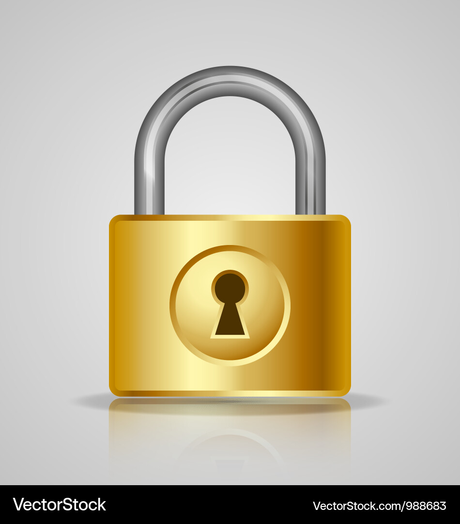 Padlock Icon - Security Lock Royalty Free Vector Image