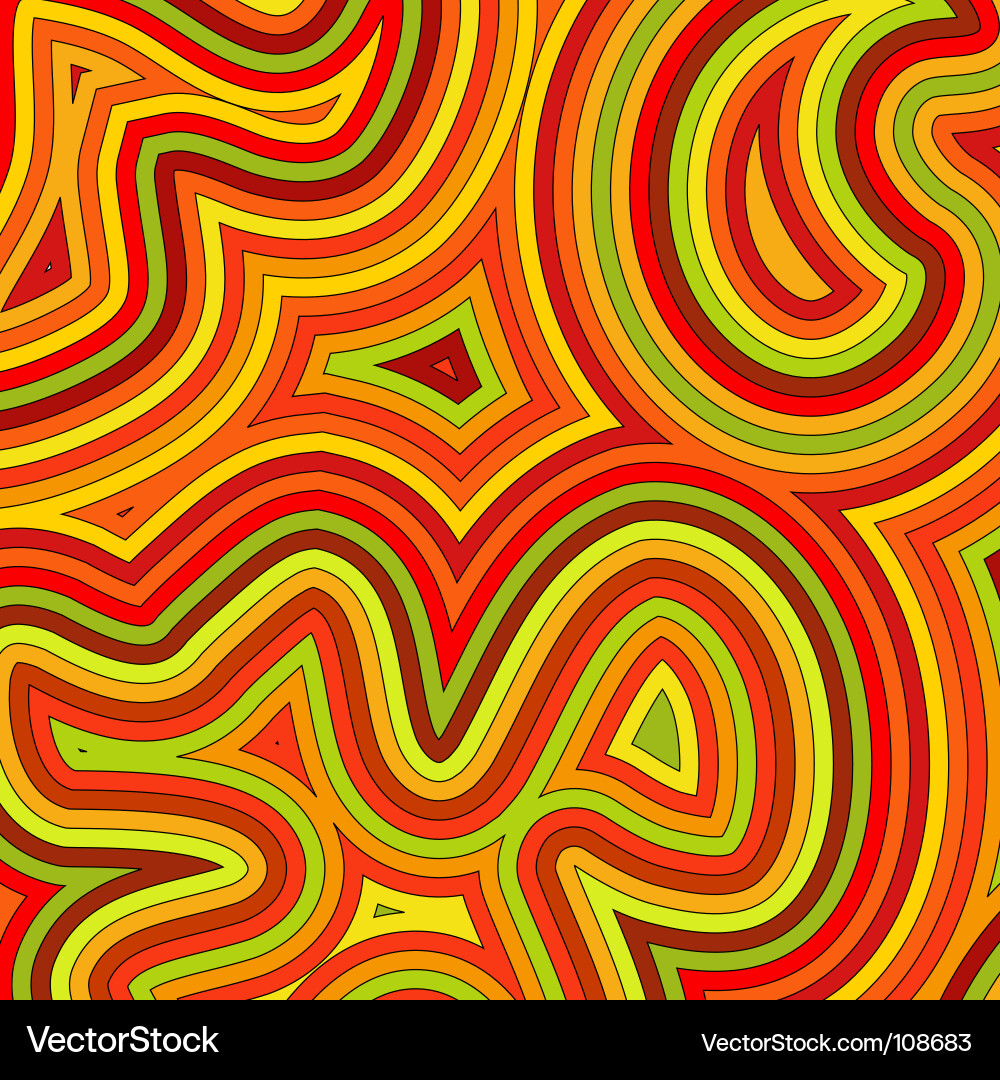 Swirling Psychedelic Patterns vector image