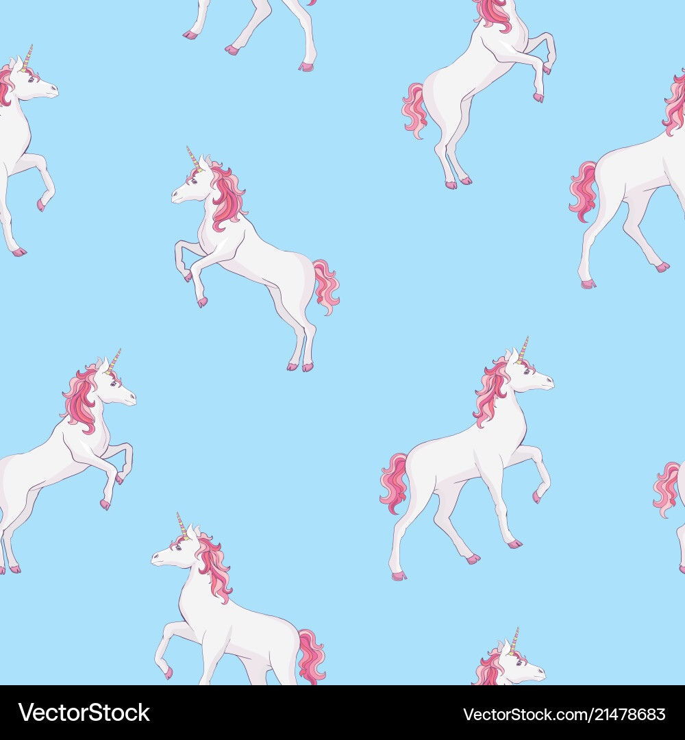 Unicorn Seamless Pattern vector image