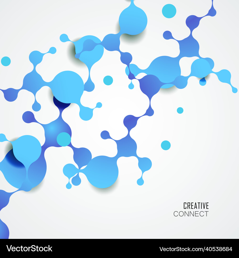 Abstract molecules structure with connect Abstract molecules structure with connect vector image