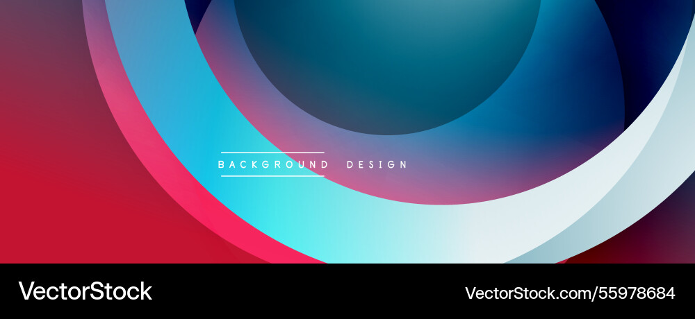 Background design with overlapping circular Vector Image