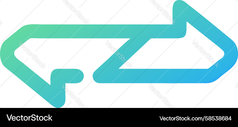 Dynamic Gradient Arrow Icon Vector Image