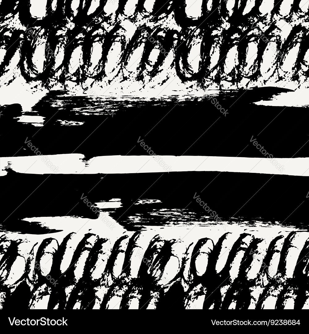 Hand drawn abstract seamless pattern Royalty Free Vector