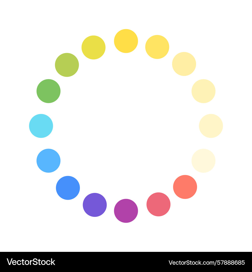 Colorful circle loader icon symbol of reload Colorful circle loader icon symbol of reload Vector Image