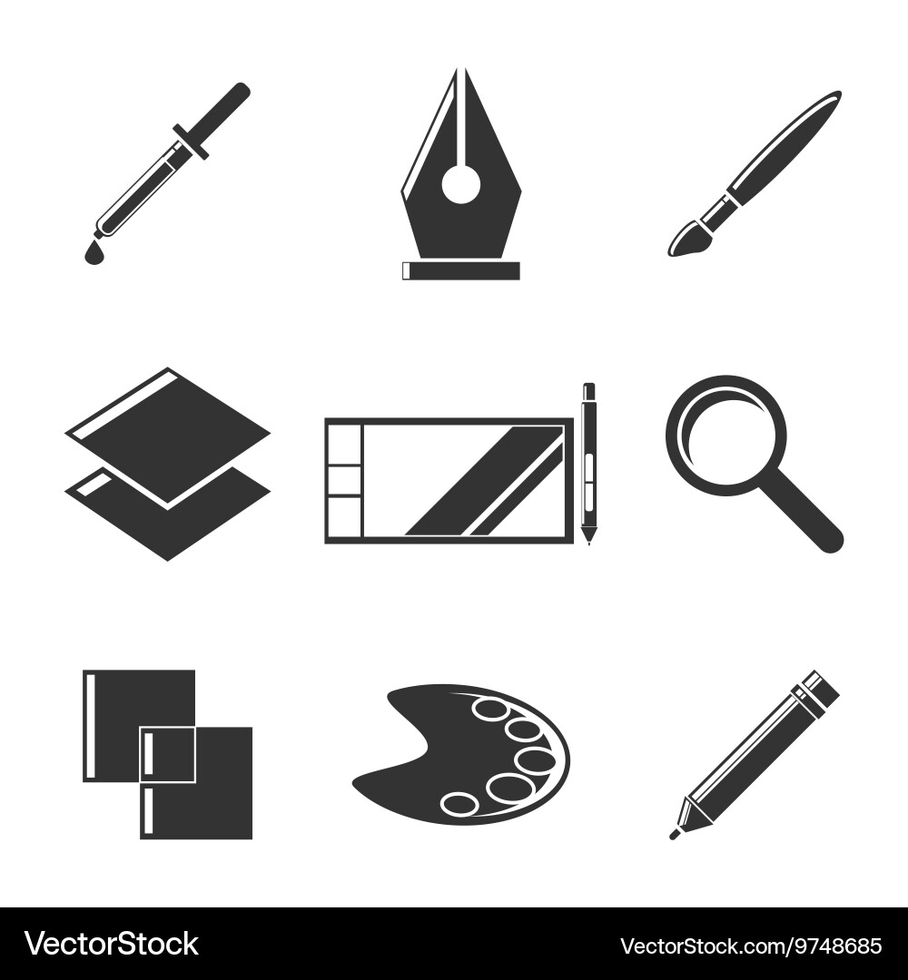 Design icons set vector image