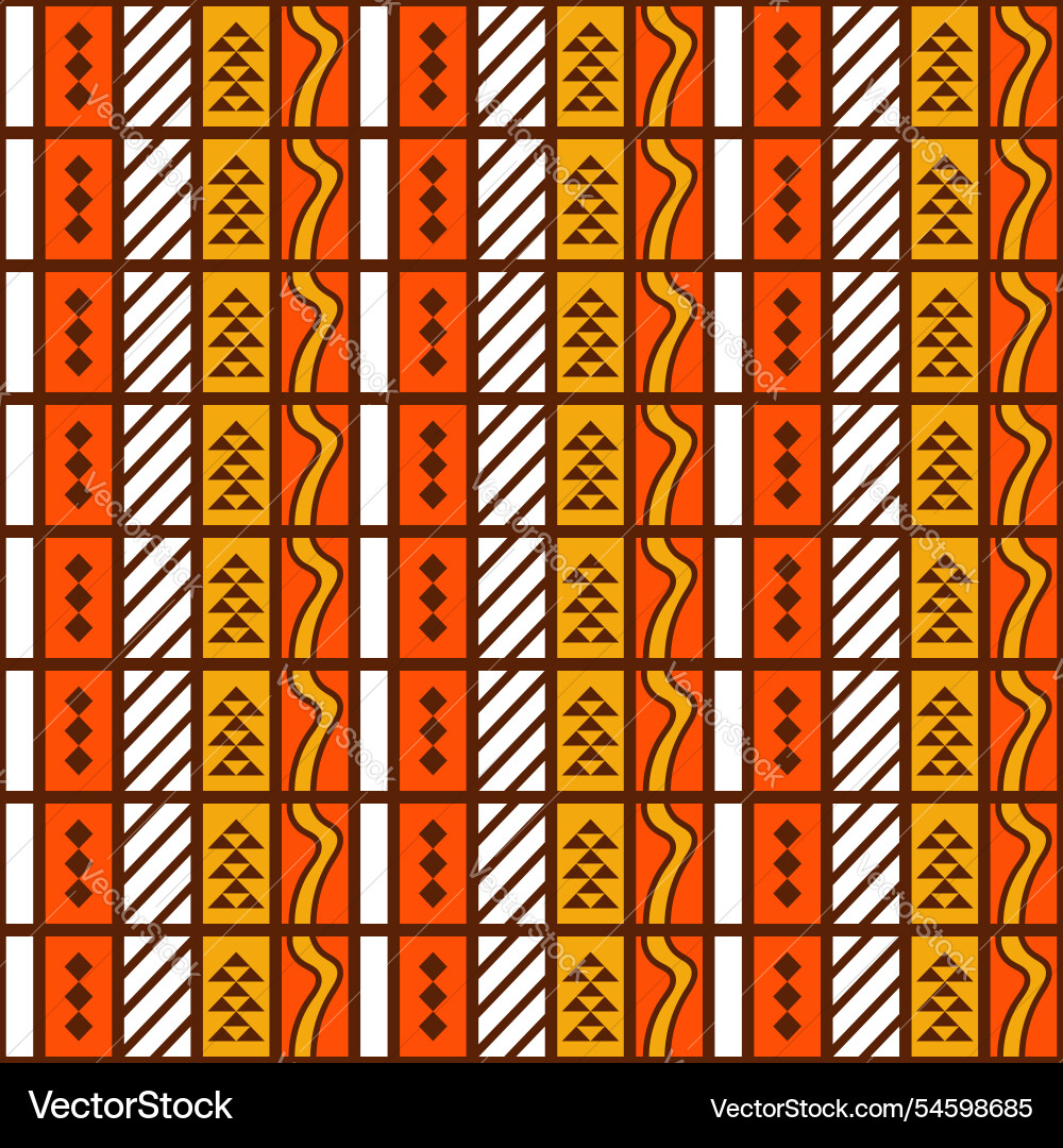 Kenya pattern design abstract collection Vector Image