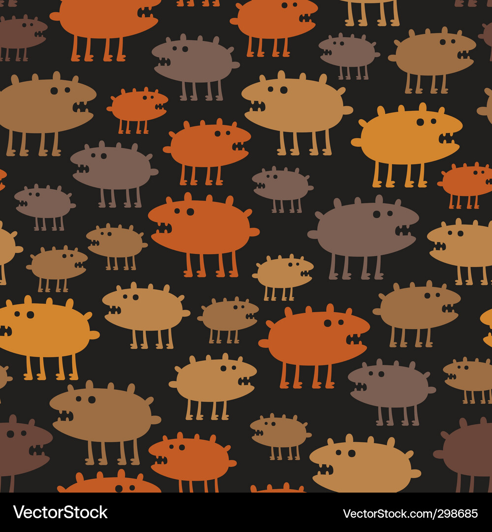 Monsters pattern Vector Image